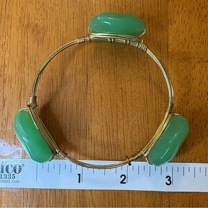 Green Bourbon and Bowties Bracelet